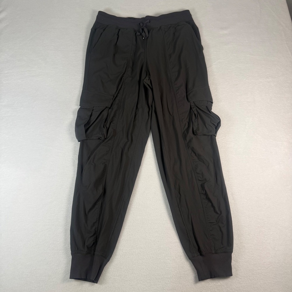 Lululemon Cargo‎ Jogger Pants Womens Medium Black Nylon Ripstop Gorpcore Pockets